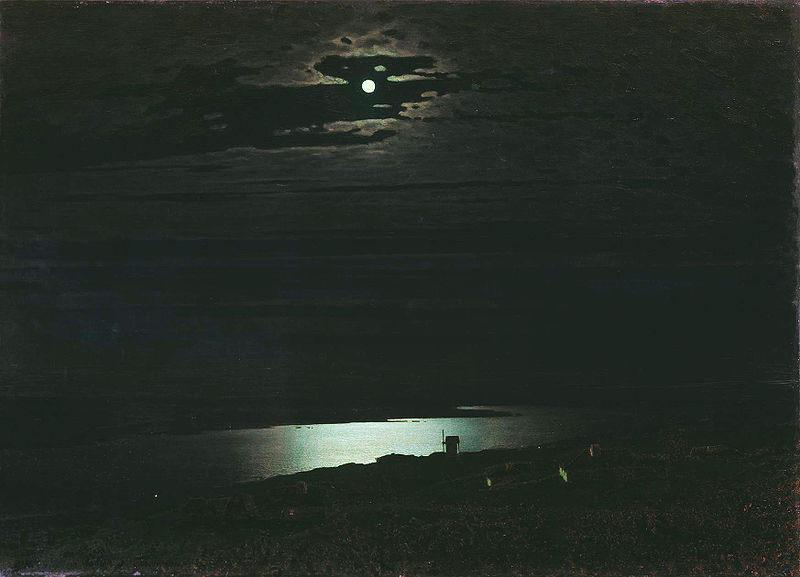 Archip Iwanowitsch Kuindshi Moonlit Night on the Dniepr Sweden oil painting art
